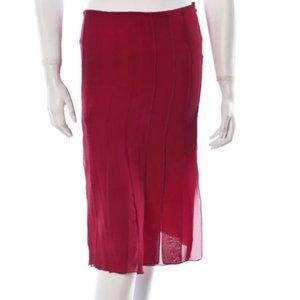 NWT BLUMARINE Chiffon Flapper Skirt